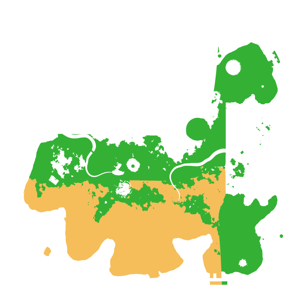 Biome Rust Map: Procedural Map, Size: 3500, Seed: 3633646