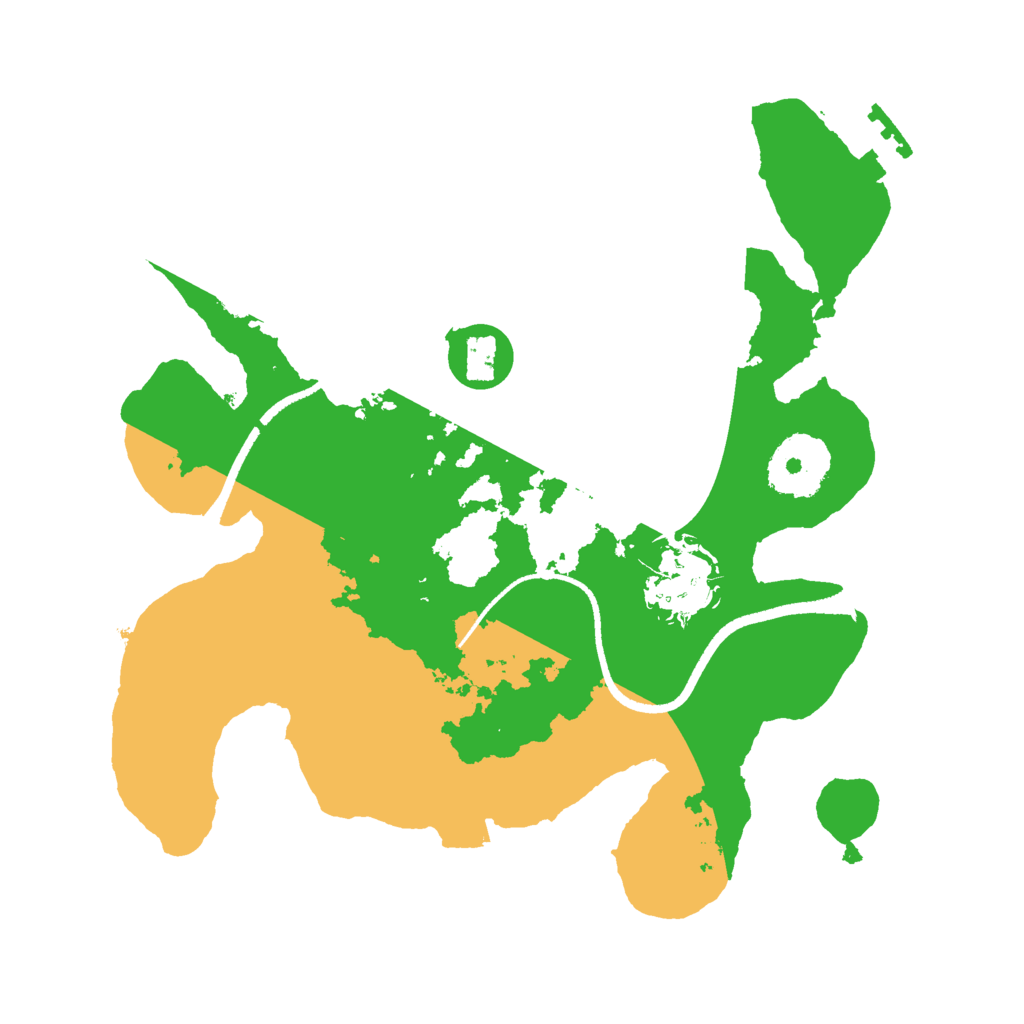 Biome Rust Map: Procedural Map, Size: 2500, Seed: 1961974102