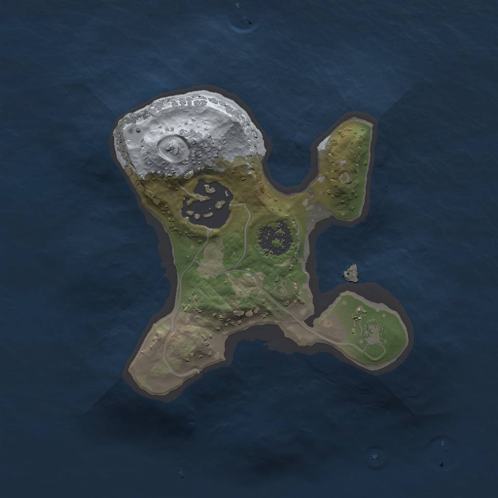 Rust Map: Procedural Map, Size: 1500, Seed: 811996625, 4 Monuments