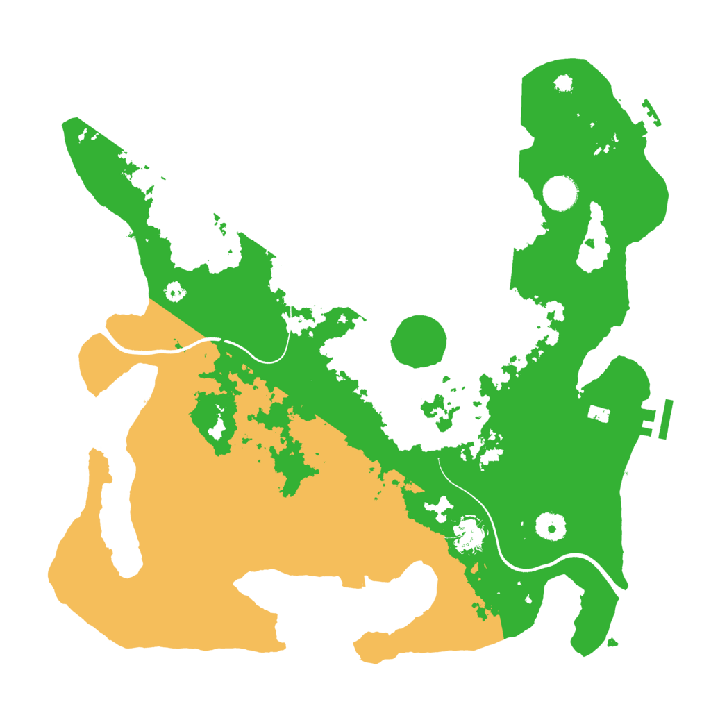 Biome Rust Map: Procedural Map, Size: 3600, Seed: 226804410