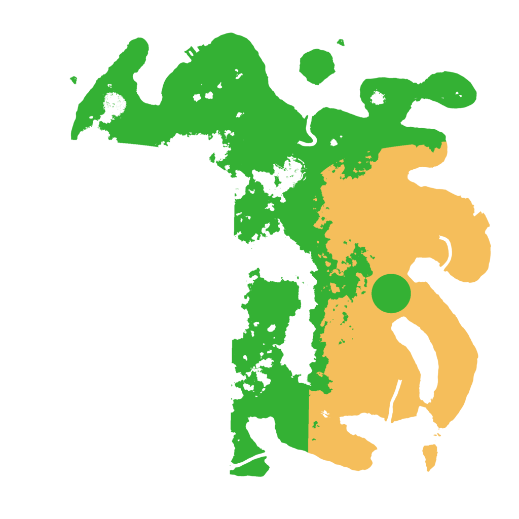 Biome Rust Map: Procedural Map, Size: 3500, Seed: 36923983