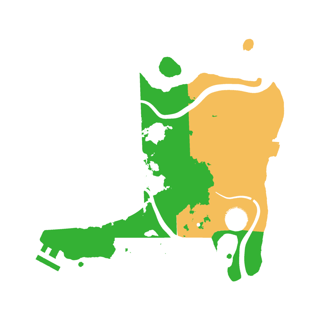 Biome Rust Map: Procedural Map, Size: 2500, Seed: 6873