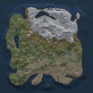 Thumbnail Rust Map: Procedural Map, Size: 3600, Seed: 11405, 17 Monuments