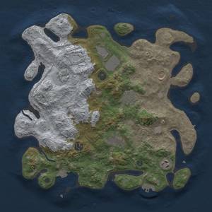 Thumbnail Rust Map: Procedural Map, Size: 3600, Seed: 21405, 15 Monuments