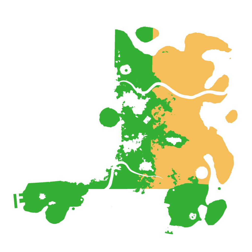 Biome Rust Map: Procedural Map, Size: 3600, Seed: 21405