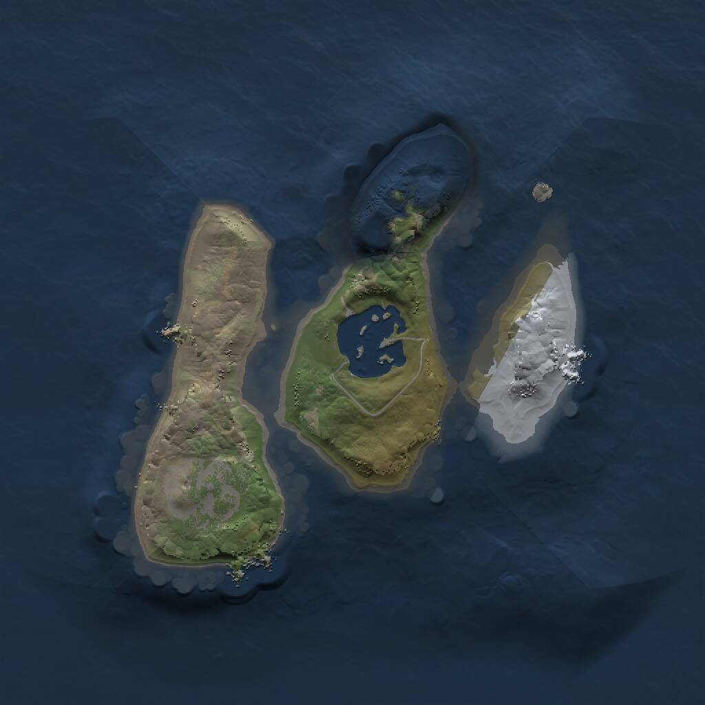 Rust Map: Procedural Map, Size: 1500, Seed: 5756711, 2 Monuments