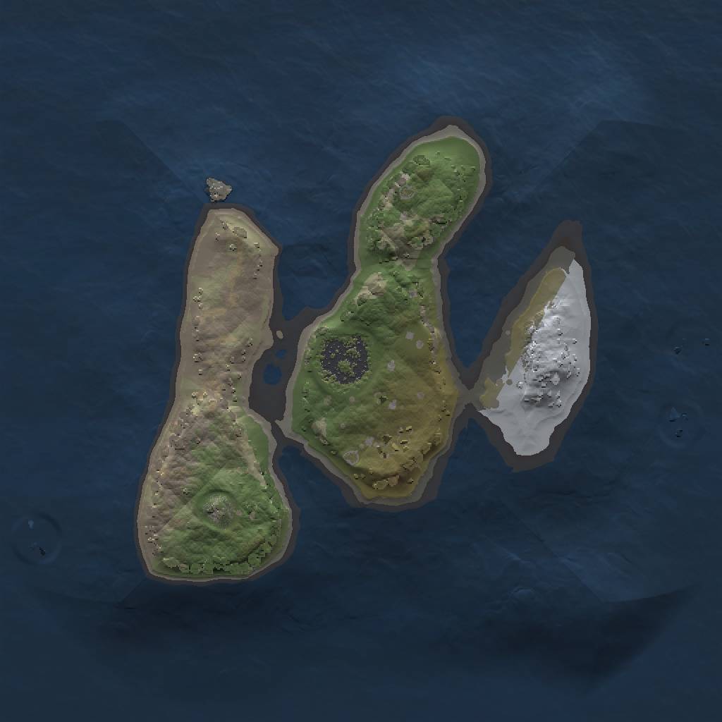 Rust Map: Procedural Map, Size: 1500, Seed: 5756711, 3 Monuments