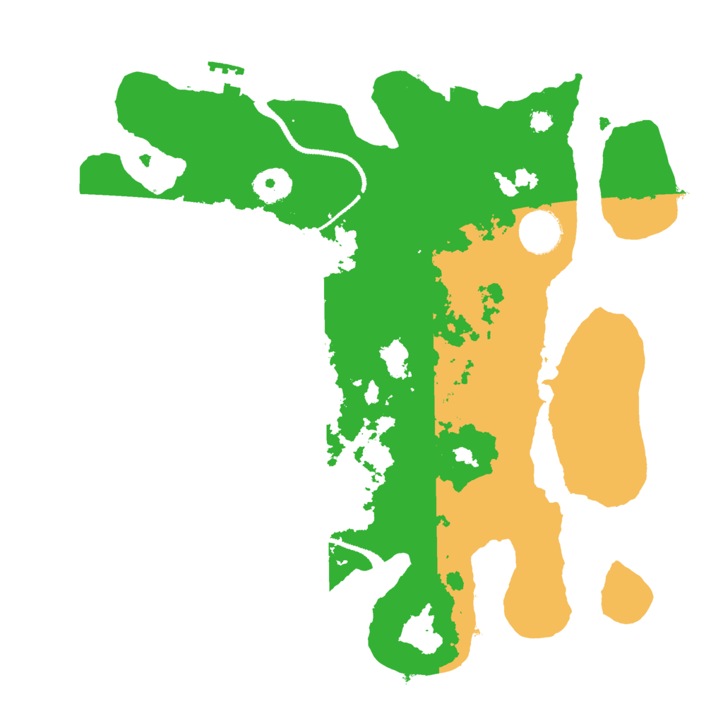 Biome Rust Map: Procedural Map, Size: 3000, Seed: 3894610
