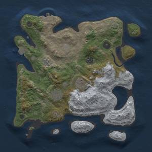 Thumbnail Rust Map: Procedural Map, Size: 3000, Seed: 234534, 11 Monuments