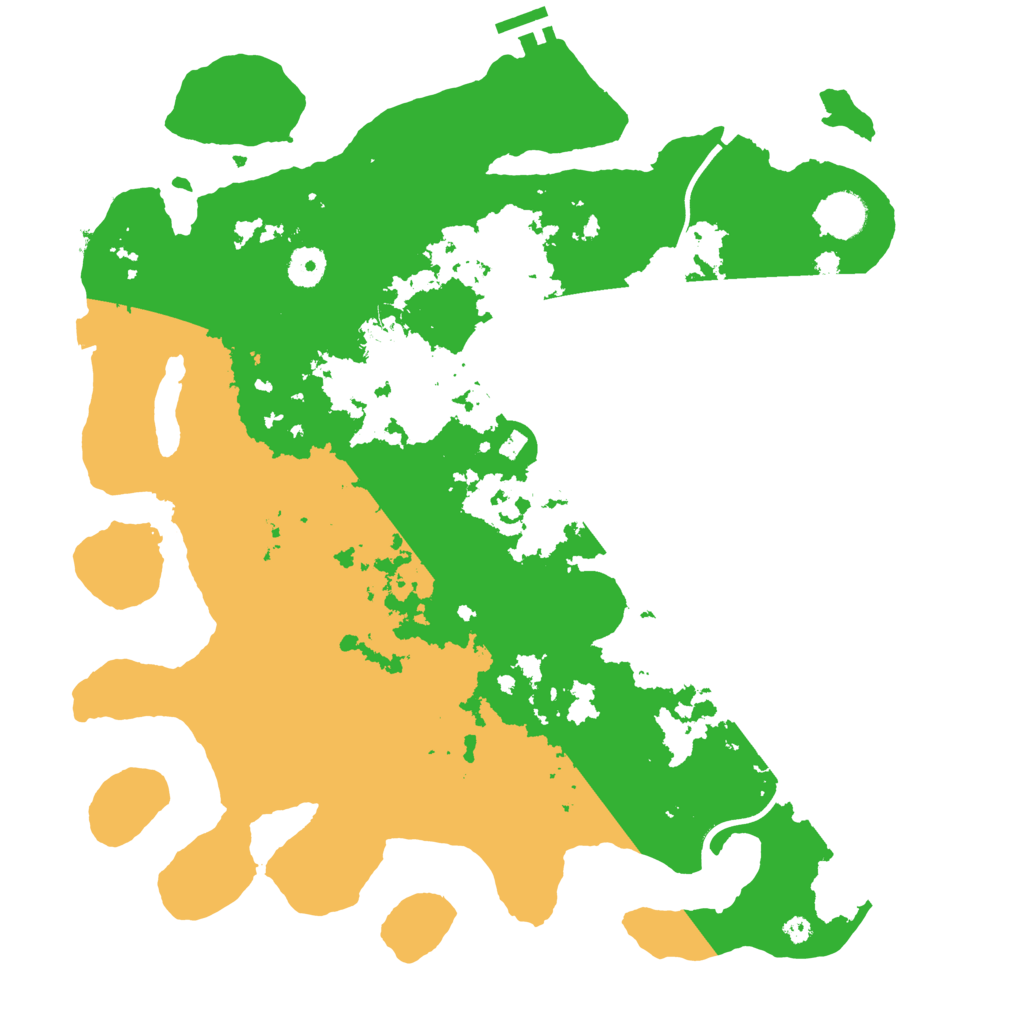 Biome Rust Map: Procedural Map, Size: 3900, Seed: 48630074