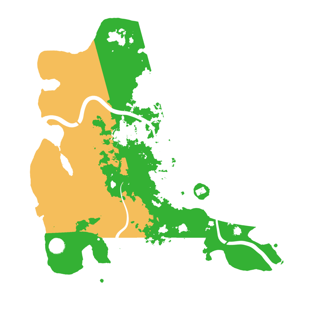Biome Rust Map: Procedural Map, Size: 3500, Seed: 418183054