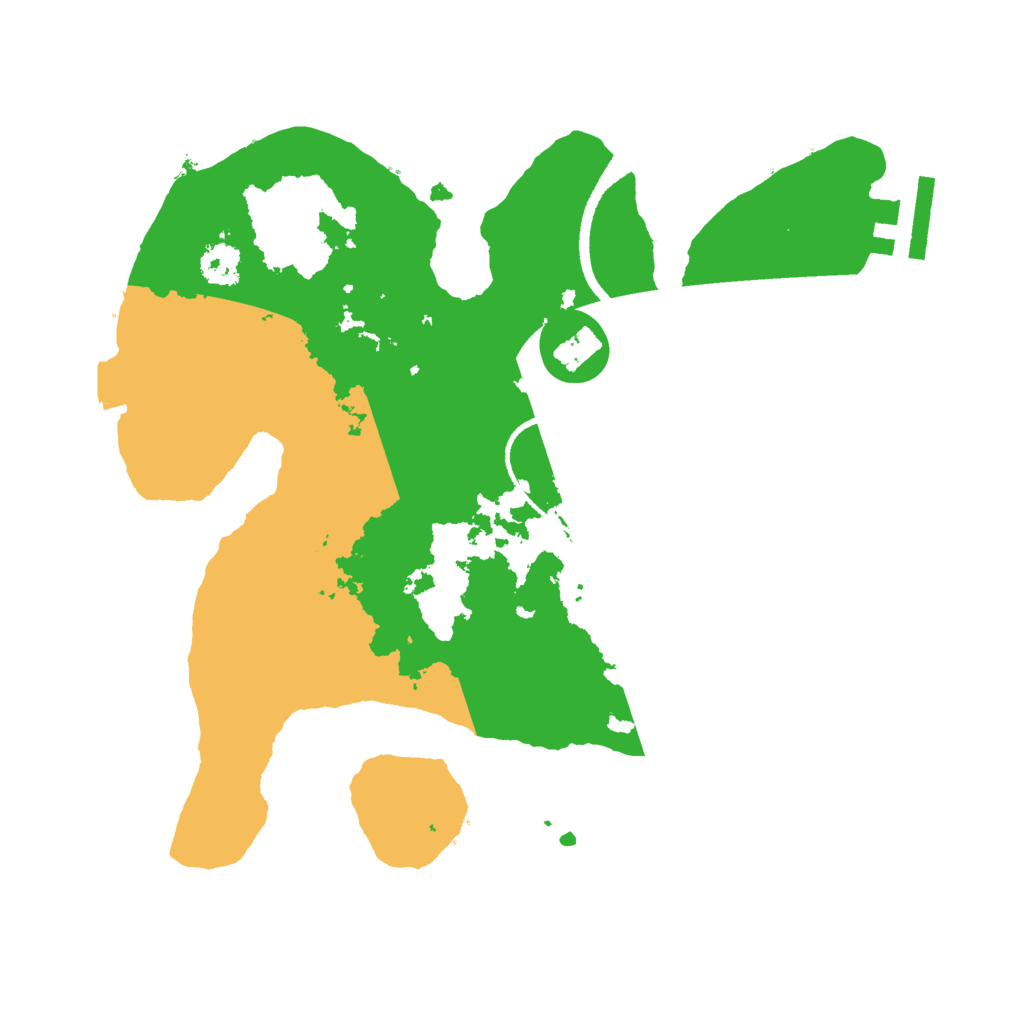 Biome Rust Map: Procedural Map, Size: 2500, Seed: 10210424