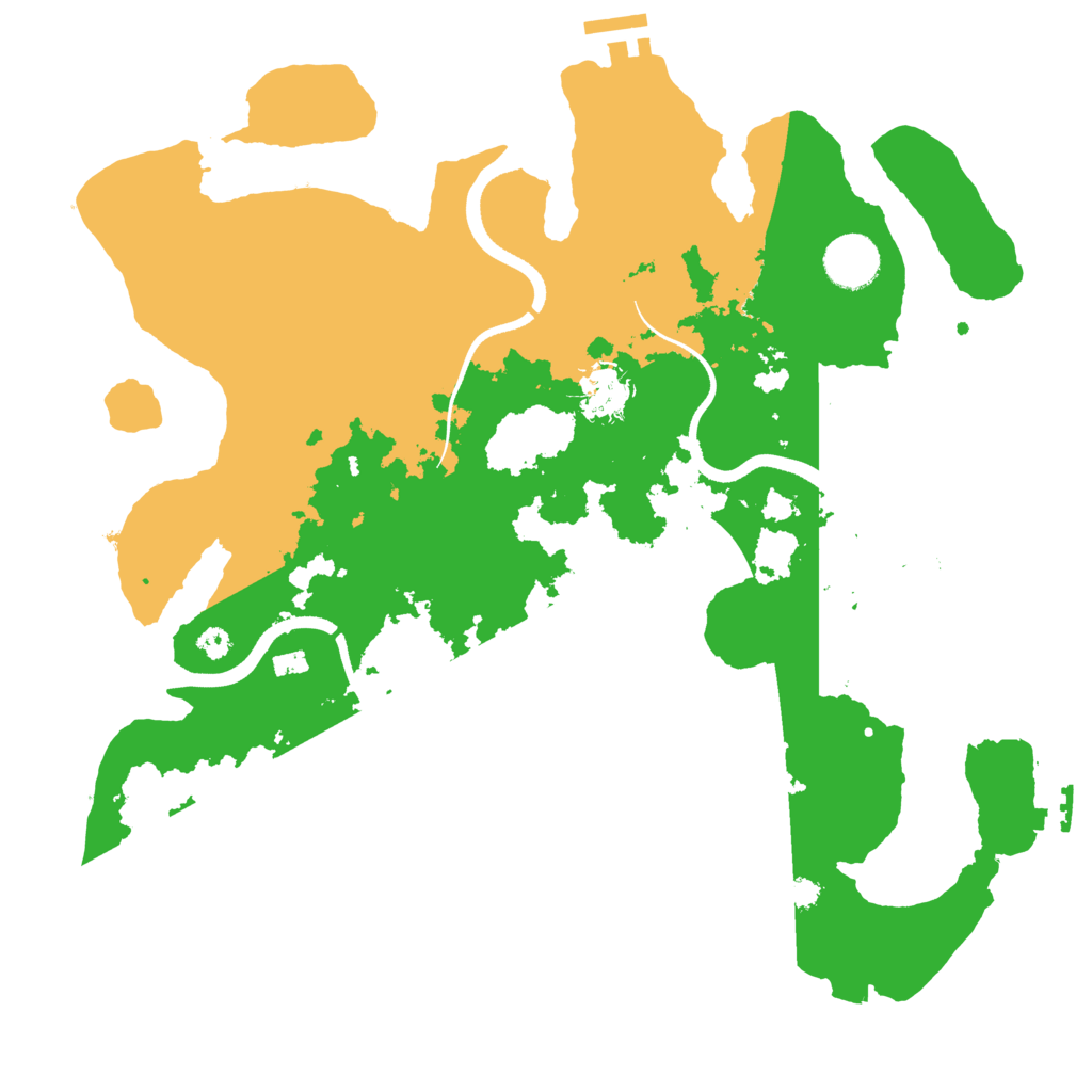 Biome Rust Map: Procedural Map, Size: 3500, Seed: 1043037932