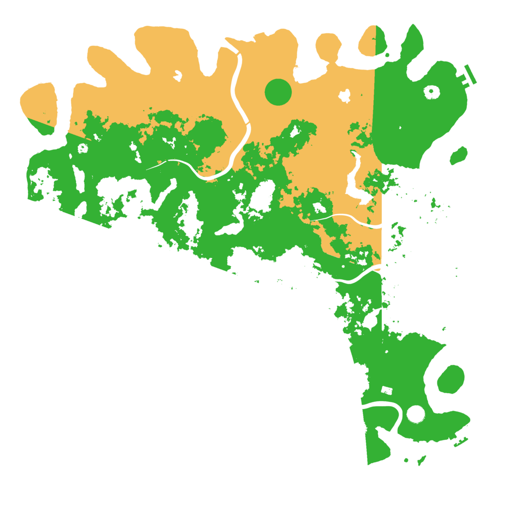 Biome Rust Map: Procedural Map, Size: 5000, Seed: 1227040