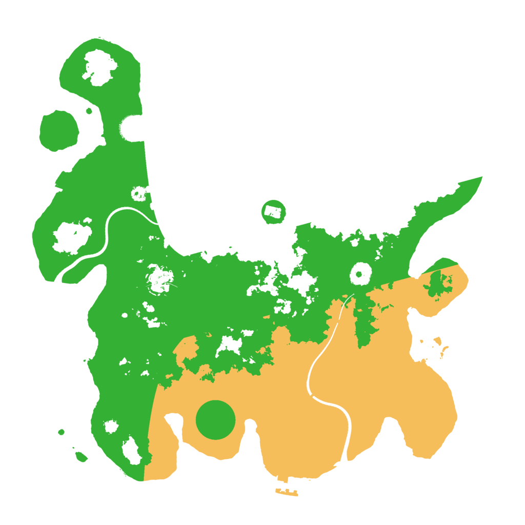 Biome Rust Map: Procedural Map, Size: 3500, Seed: 10283267