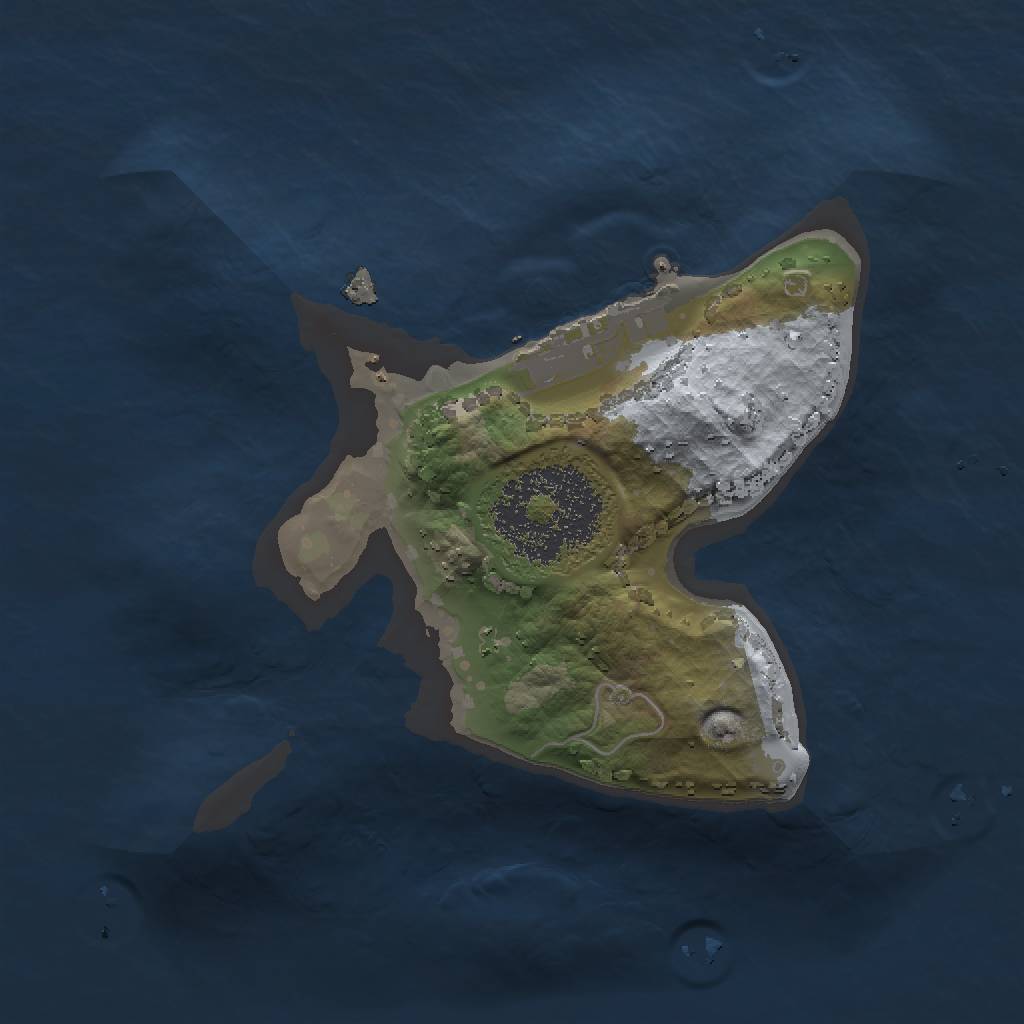 Rust Map: Procedural Map, Size: 1500, Seed: 439876135, 4 Monuments