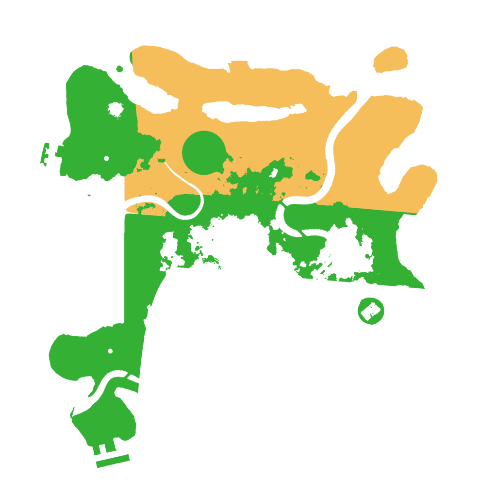 Biome Rust Map: Procedural Map, Size: 3000, Seed: 6390428