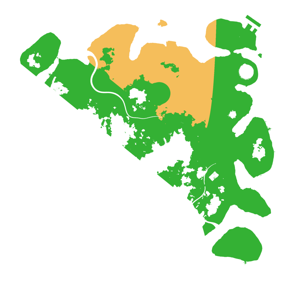 Biome Rust Map: Procedural Map, Size: 3500, Seed: 1846929240