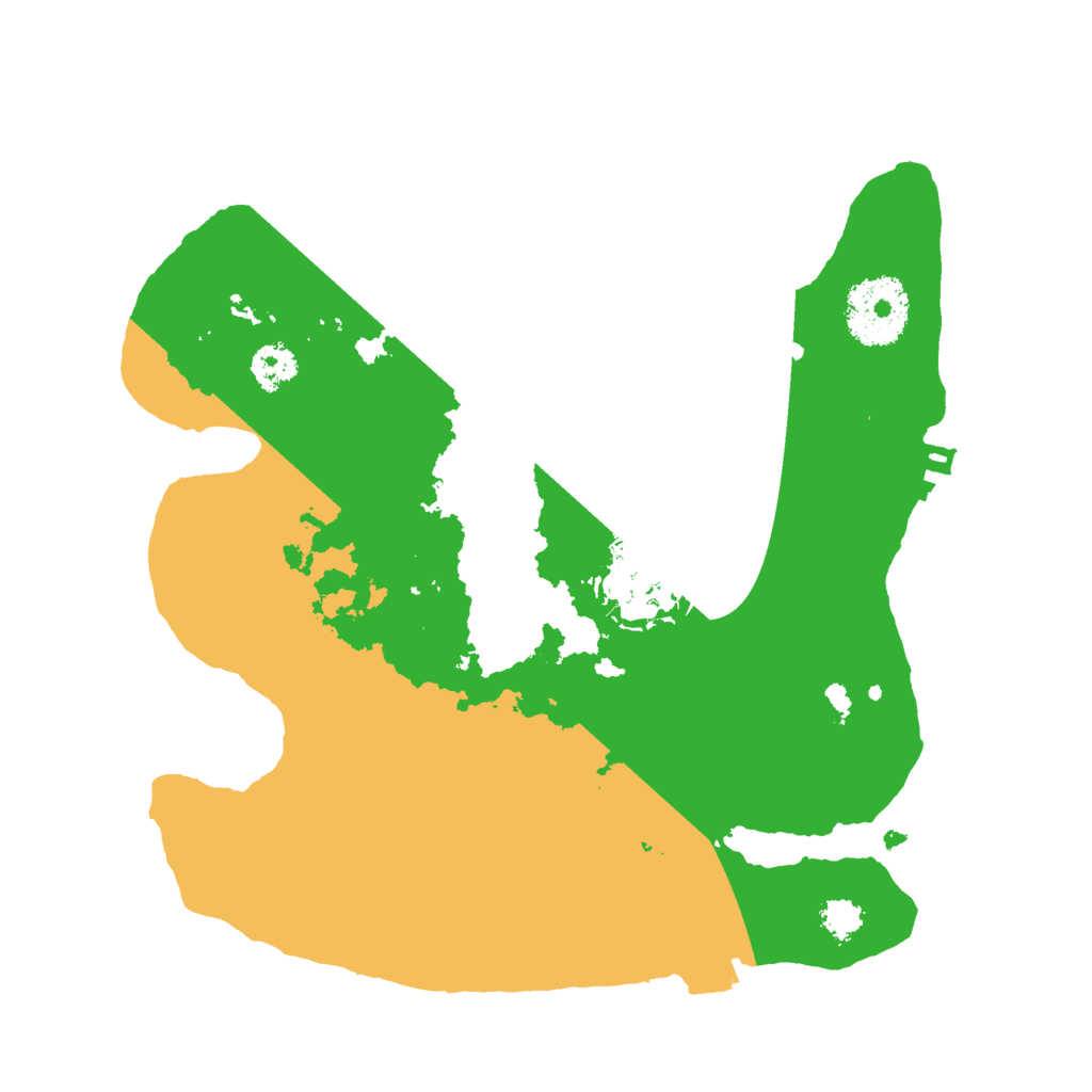 Biome Rust Map: Procedural Map, Size: 2500, Seed: 18479100