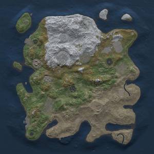 Thumbnail Rust Map: Procedural Map, Size: 3500, Seed: 3352, 17 Monuments
