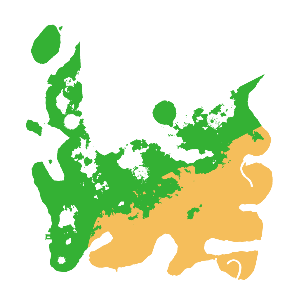 Biome Rust Map: Procedural Map, Size: 3500, Seed: 3352