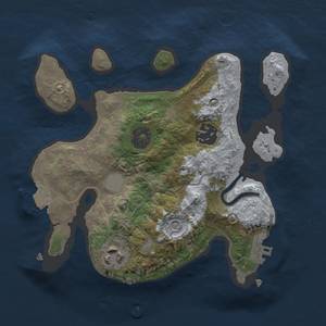 Thumbnail Rust Map: Procedural Map, Size: 2250, Seed: 1072210577, 7 Monuments