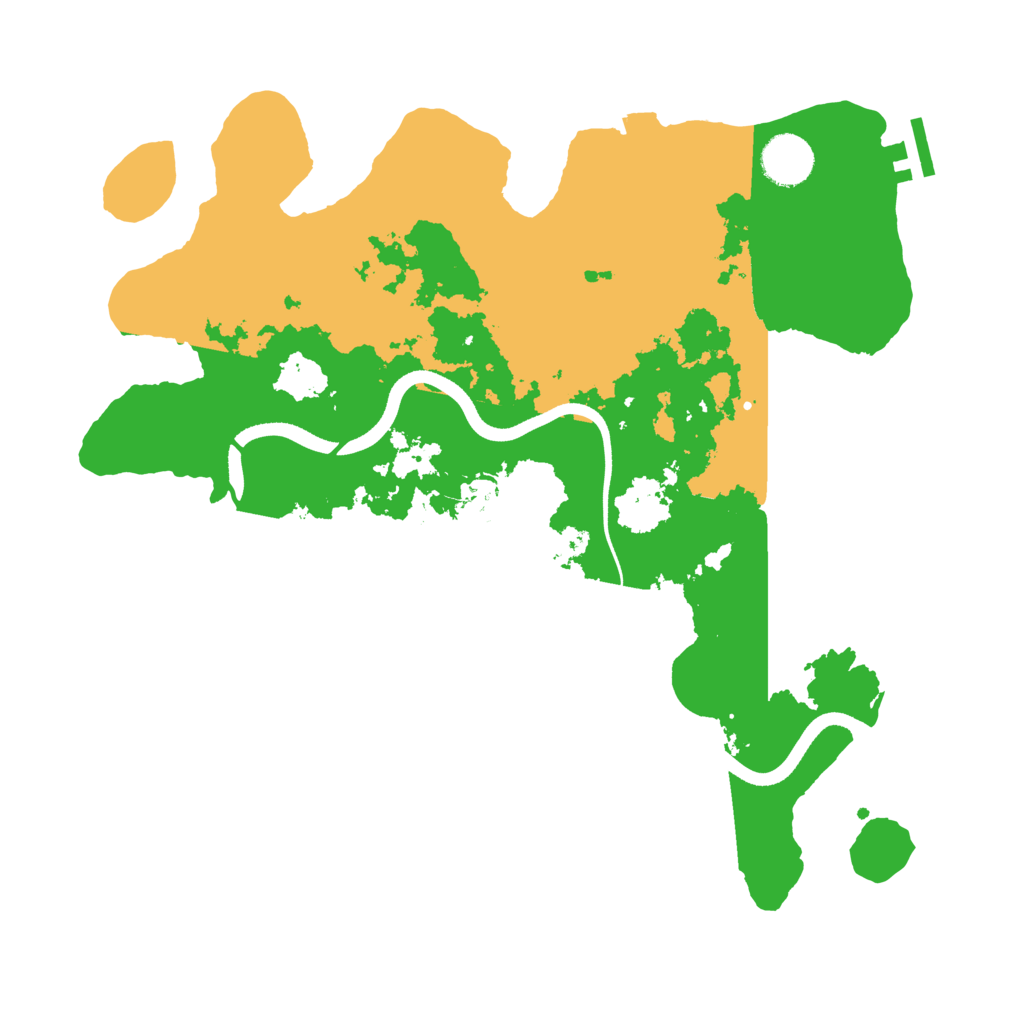 Biome Rust Map: Procedural Map, Size: 3500, Seed: 1605108719