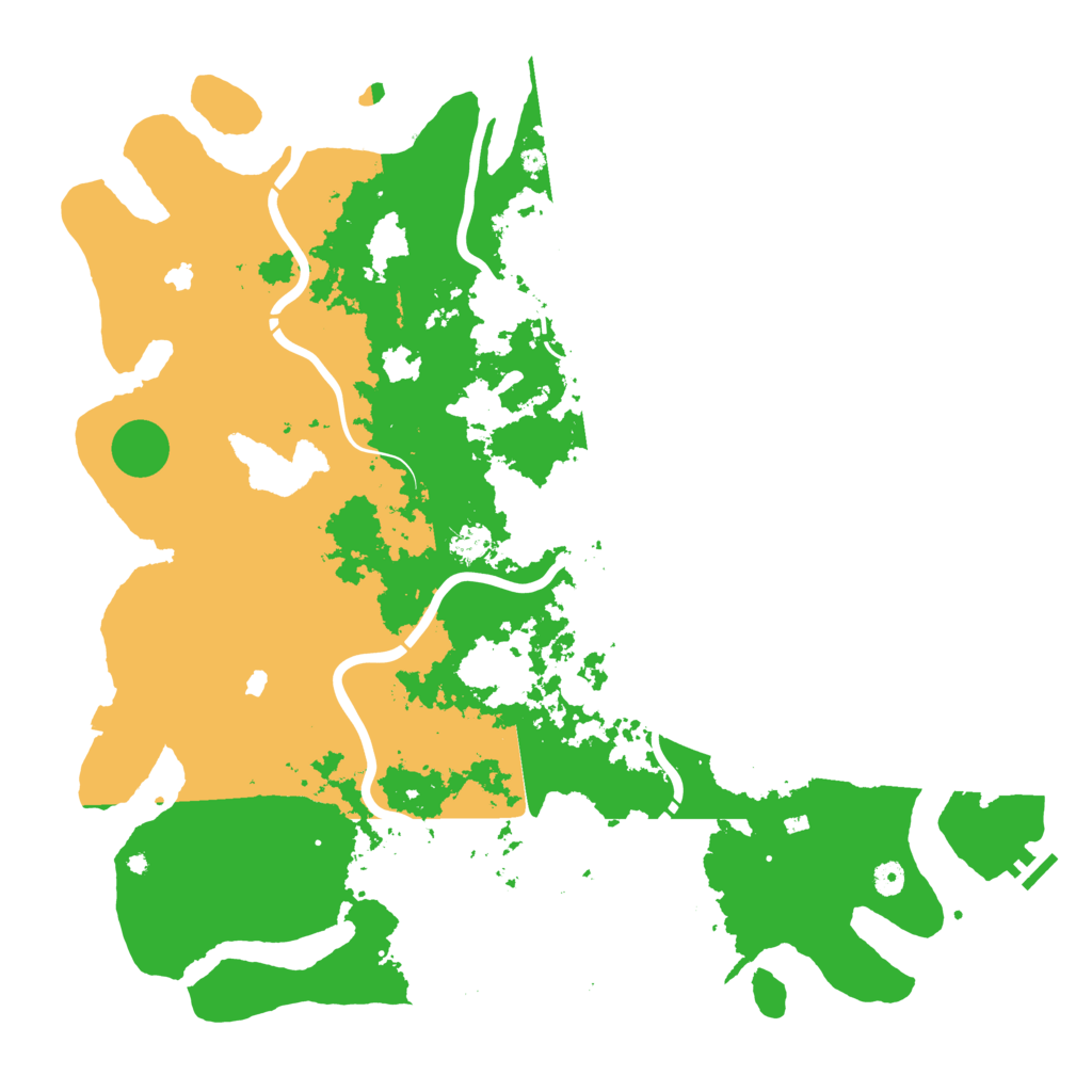 Biome Rust Map: Procedural Map, Size: 5000, Seed: 304376258