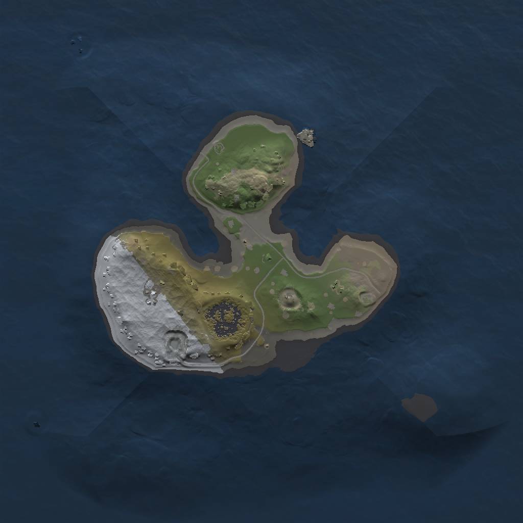 Rust Map: Procedural Map, Size: 1500, Seed: 581698393, 3 Monuments