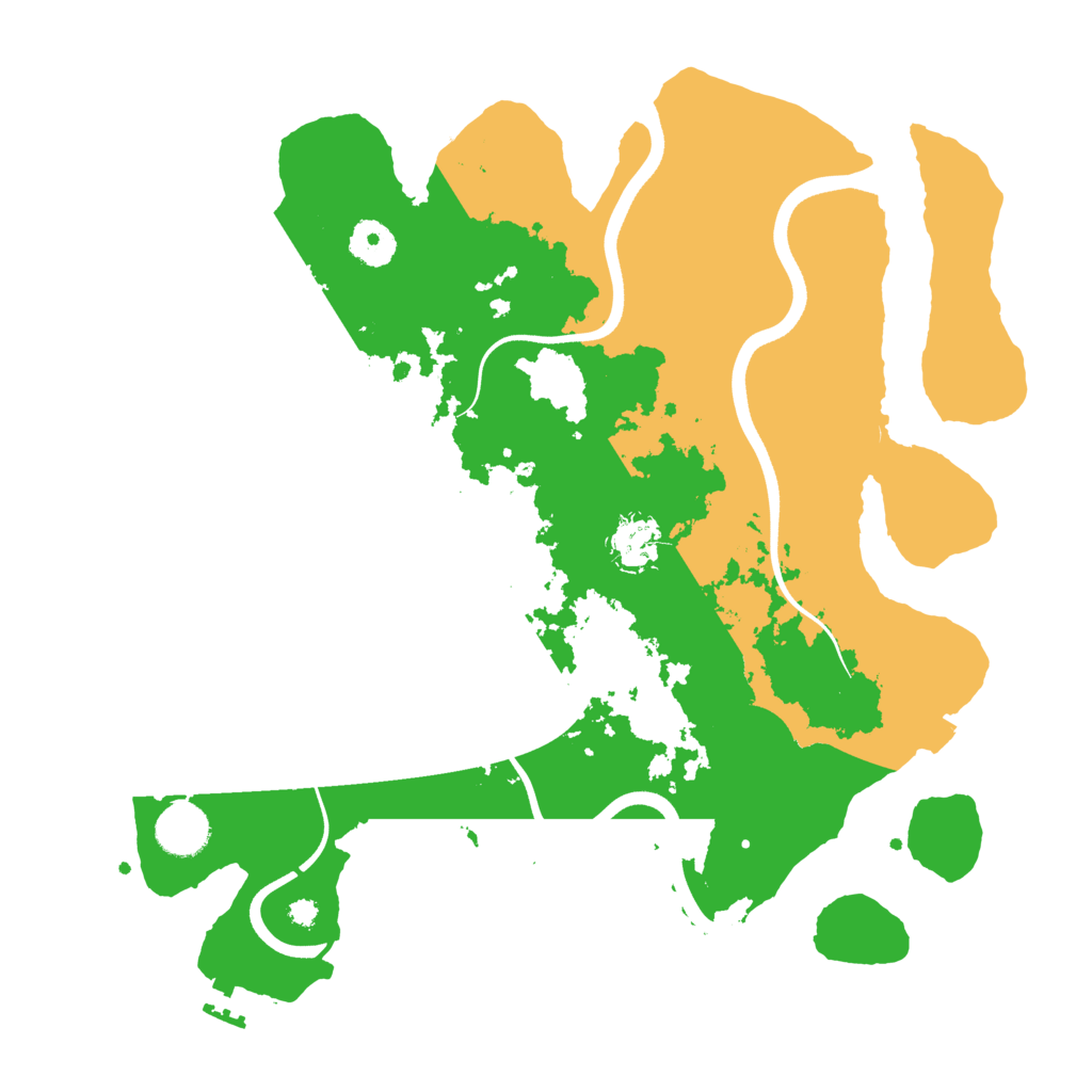 Biome Rust Map: Procedural Map, Size: 3600, Seed: 8831284