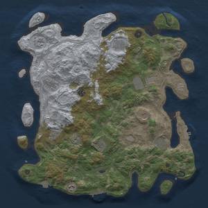 Thumbnail Rust Map: Procedural Map, Size: 4250, Seed: 5527110, 19 Monuments