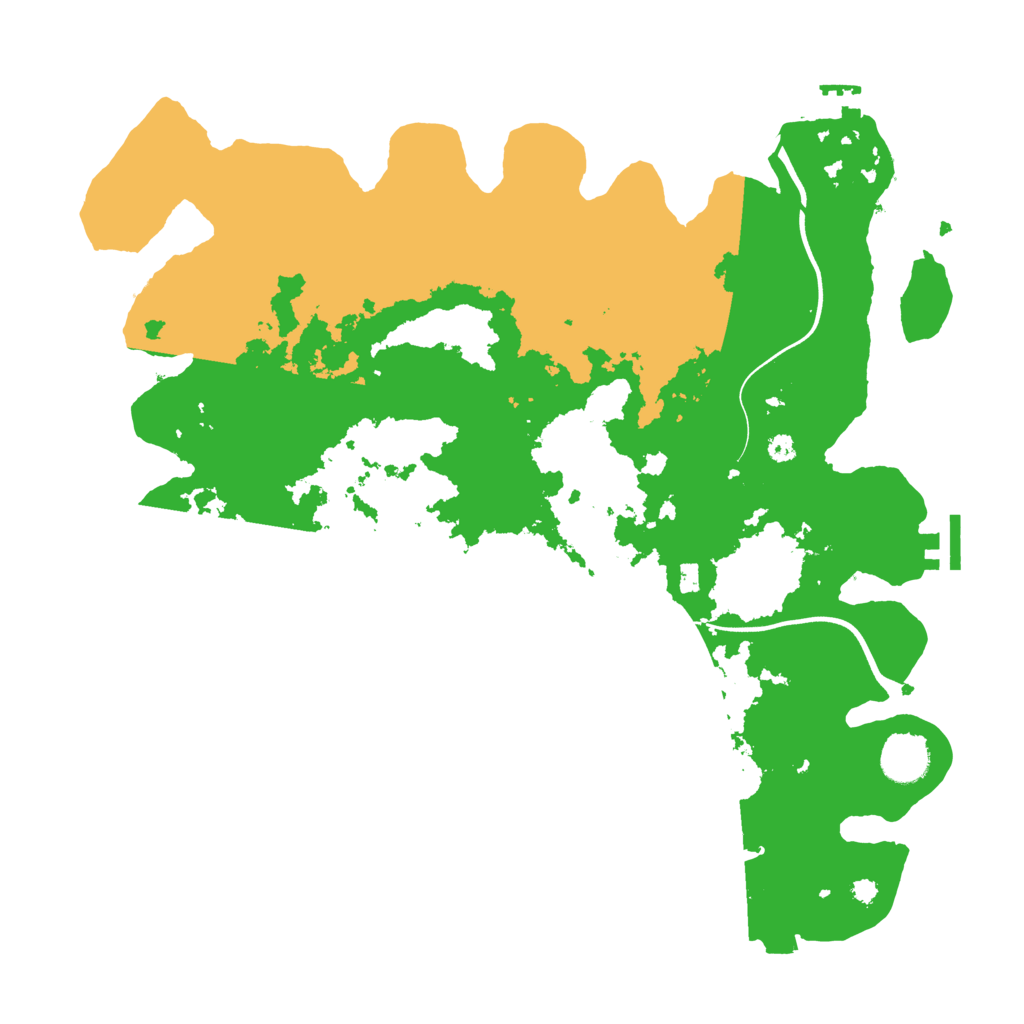 Biome Rust Map: Procedural Map, Size: 3750, Seed: 7639000