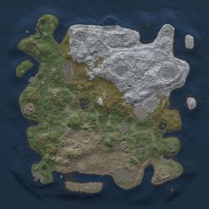 Thumbnail Rust Map: Procedural Map, Size: 3750, Seed: 28, 18 Monuments