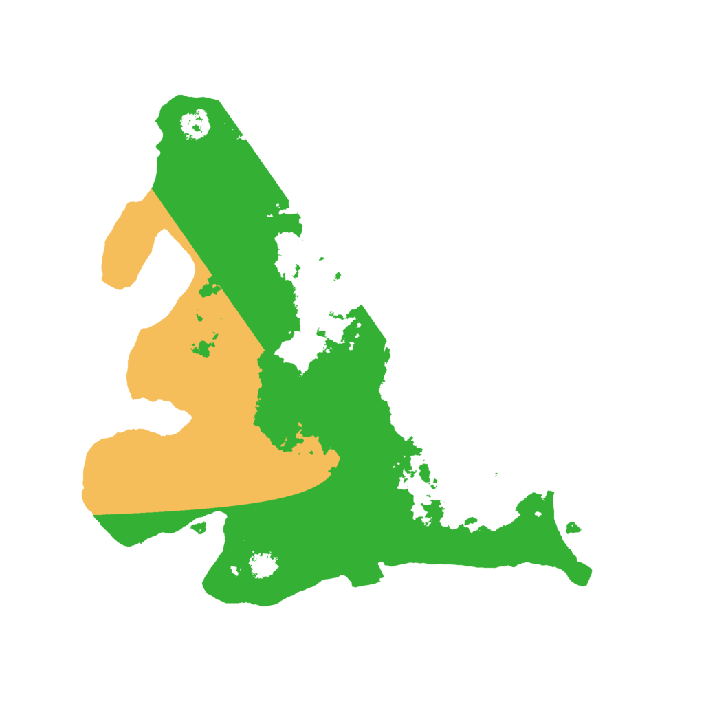 Biome Rust Map: Procedural Map, Size: 2500, Seed: 1992