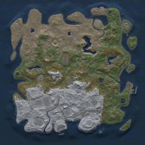 Thumbnail Rust Map: Procedural Map, Size: 4500, Seed: 894913, 16 Monuments