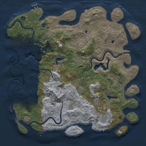 Thumbnail Rust Map: Procedural Map, Size: 5000, Seed: 811676286, 17 Monuments