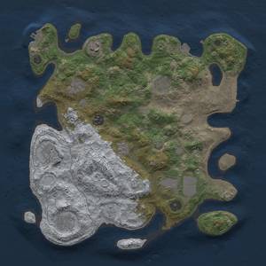 Thumbnail Rust Map: Procedural Map, Size: 3500, Seed: 1501820133, 16 Monuments