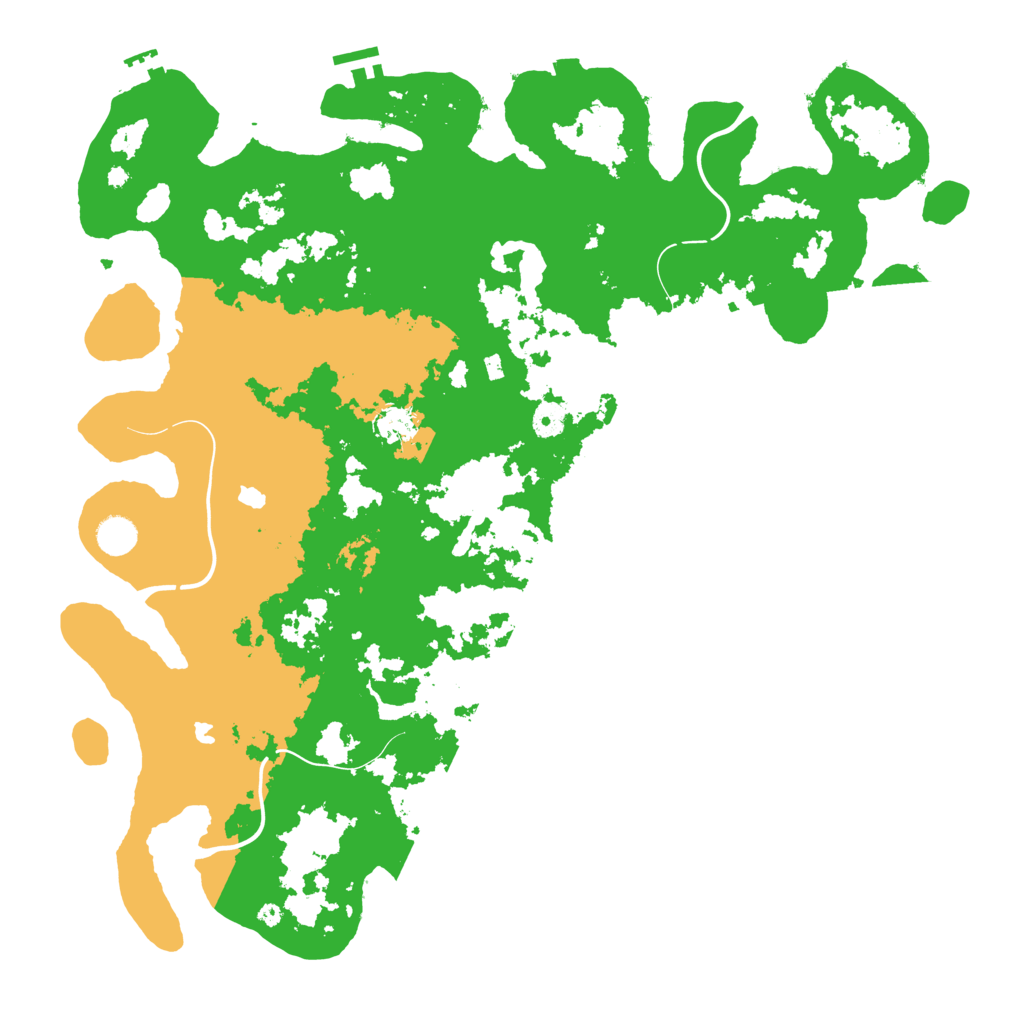 Biome Rust Map: Procedural Map, Size: 4500, Seed: 15729