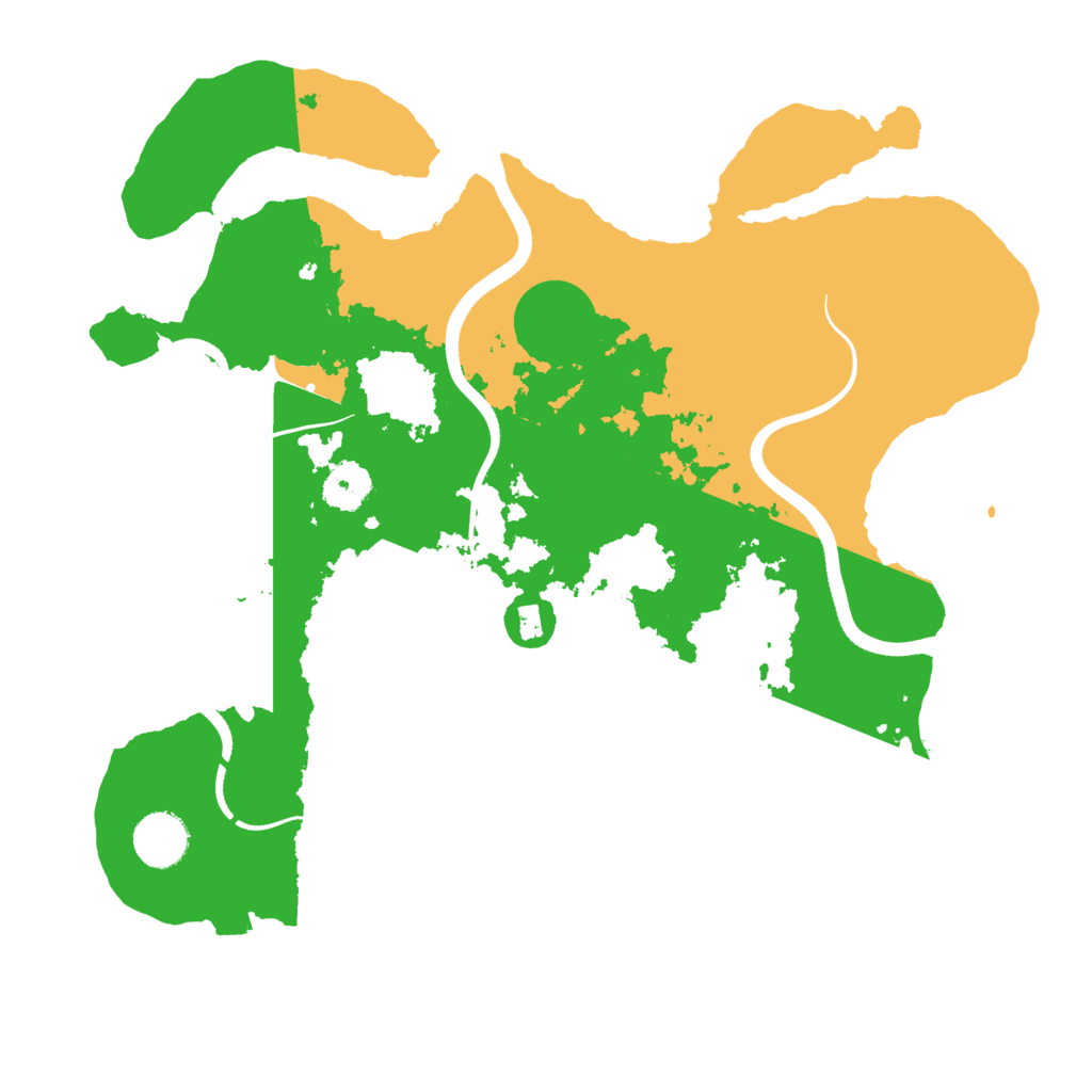 Biome Rust Map: Procedural Map, Size: 3500, Seed: 1834060538