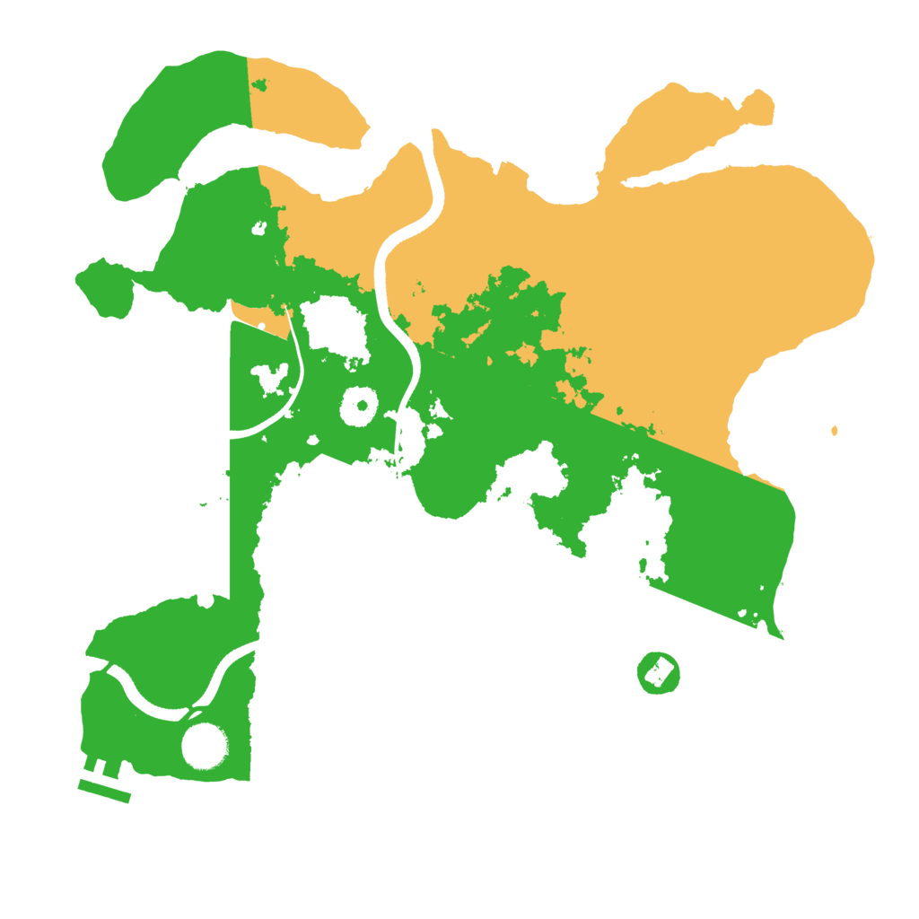 Biome Rust Map: Procedural Map, Size: 3500, Seed: 1834060538