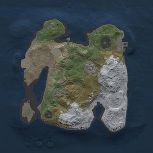 Thumbnail Rust Map: Procedural Map, Size: 2000, Seed: 1541216512, 7 Monuments