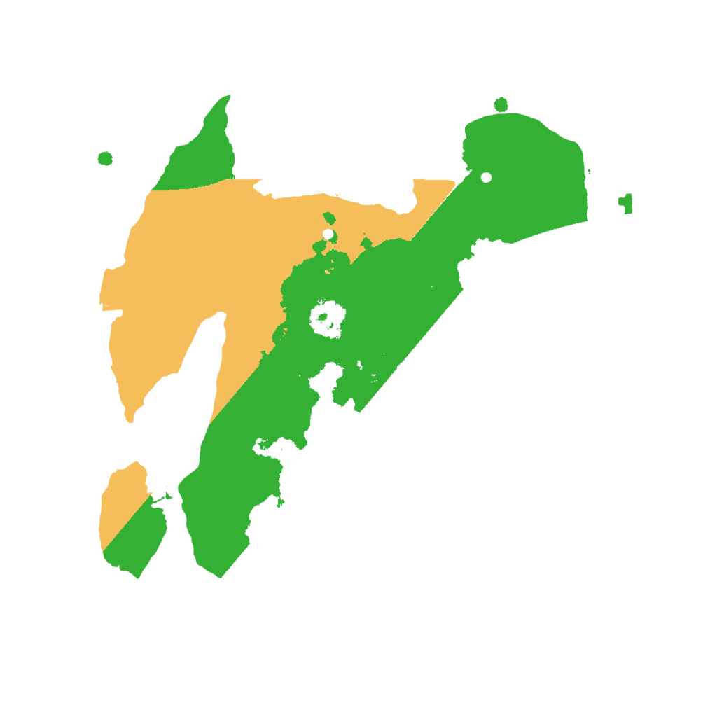 Biome Rust Map: Procedural Map, Size: 2000, Seed: 1541216512