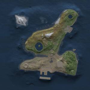 Thumbnail Rust Map: Procedural Map, Size: 1700, Seed: 788624850, 2 Monuments