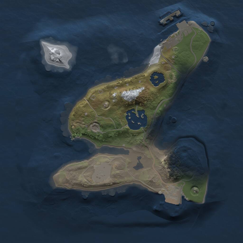 Rust Map: Procedural Map, Size: 1700, Seed: 788624850, 3 Monuments