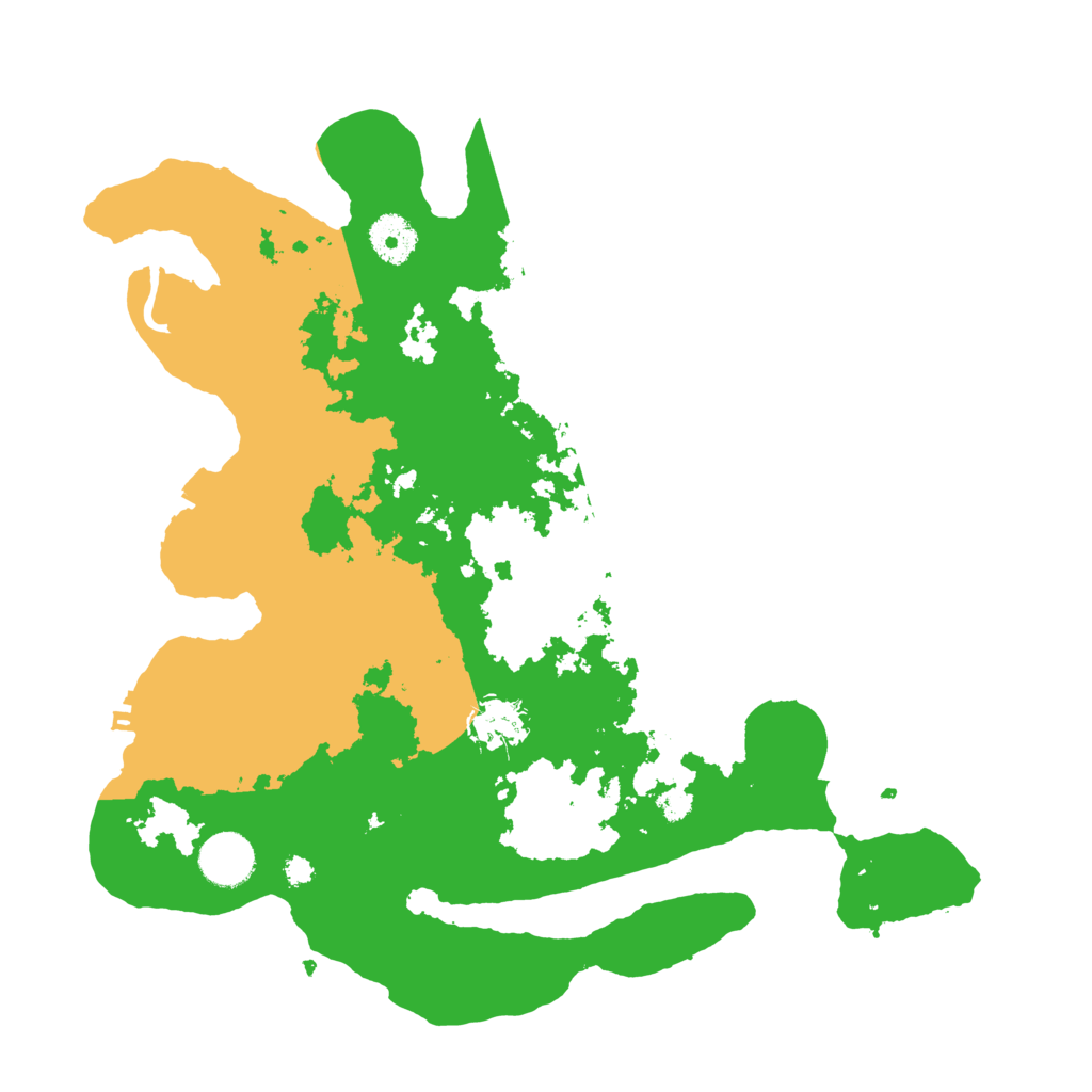 Biome Rust Map: Procedural Map, Size: 3500, Seed: 43886