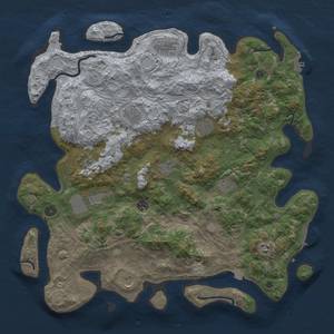 Thumbnail Rust Map: Procedural Map, Size: 4500, Seed: 626985, 19 Monuments