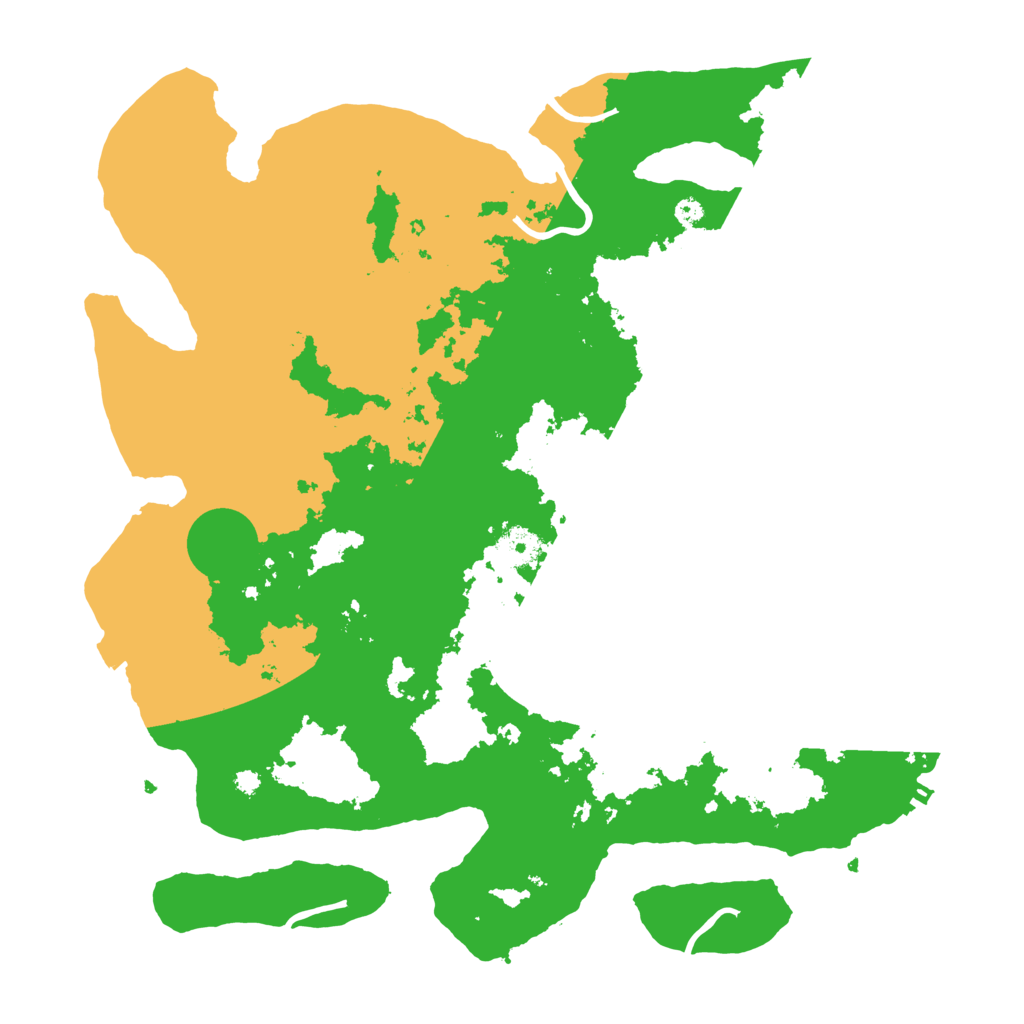 Biome Rust Map: Procedural Map, Size: 3800, Seed: 97348725