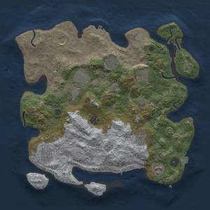 Thumbnail Rust Map: Procedural Map, Size: 3500, Seed: 181974098, 17 Monuments