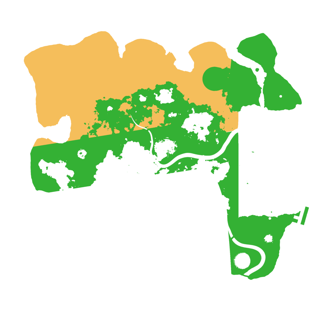 Biome Rust Map: Procedural Map, Size: 3500, Seed: 181974098