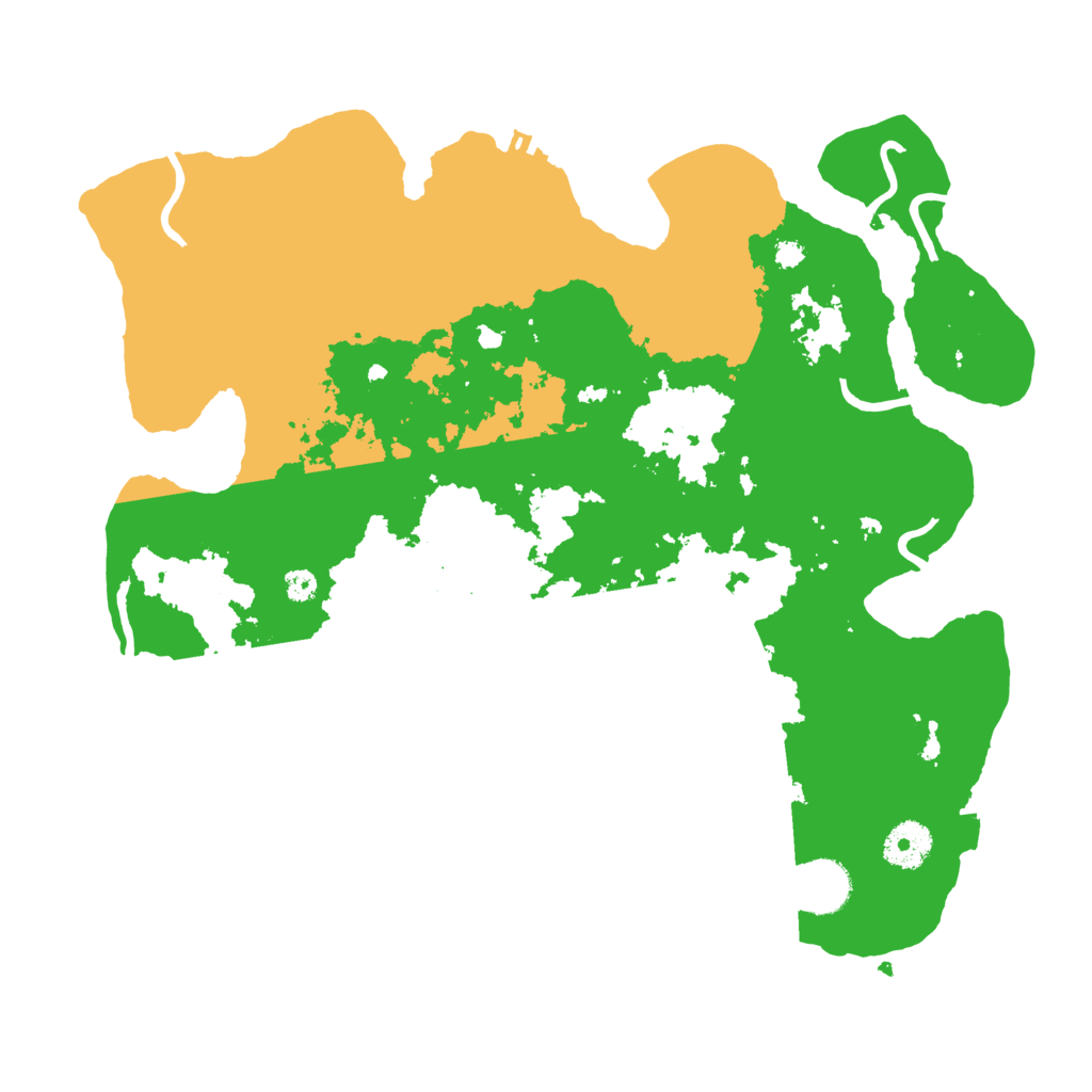 Biome Rust Map: Procedural Map, Size: 3500, Seed: 181974098